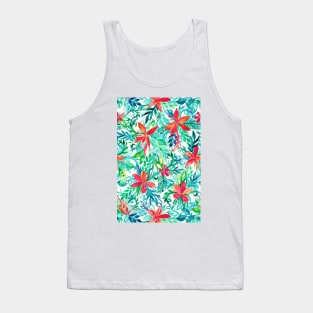 Paradise Floral - a watercolor pattern Tank Top